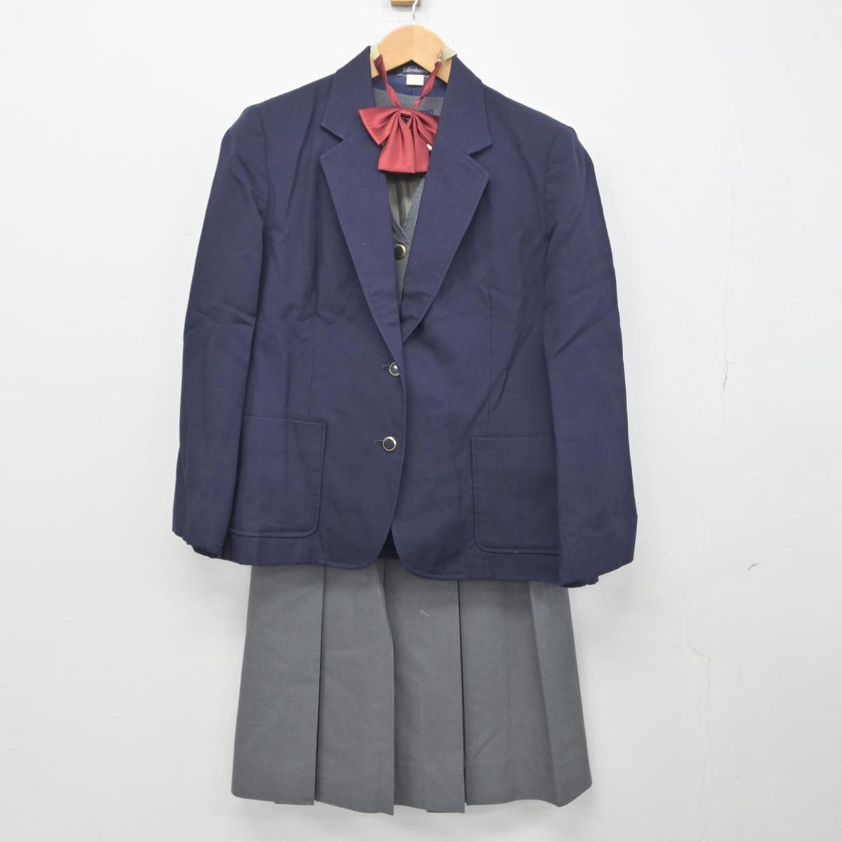 【中古】大阪府 初芝高等学校 女子制服 5点（ブレザー・ベスト・スカート）sf032475