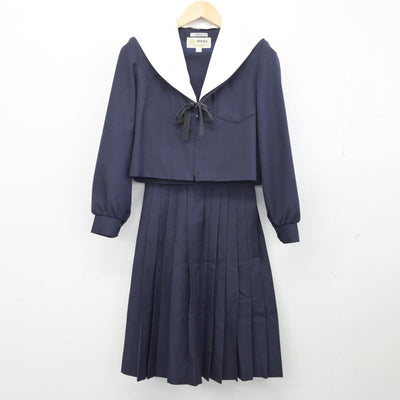 【中古】愛知県 学校名不明 女子制服 3点（セーラー服・スカート）sf032513