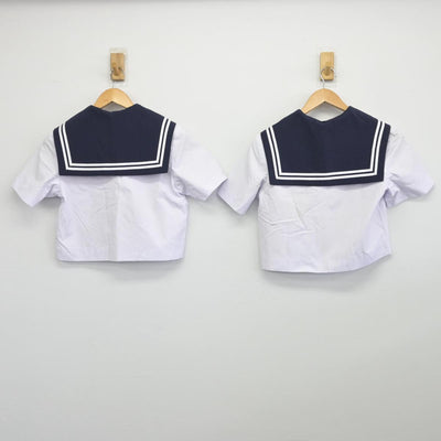 【中古】愛知県 学校名不明 女子制服 4点（セーラー服・スカート）sf032514