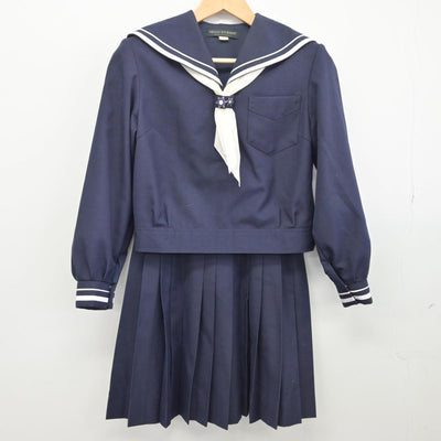 【中古】石川県 遊学館高等学校 女子制服 5点（セーラー服・スカート）sf032519