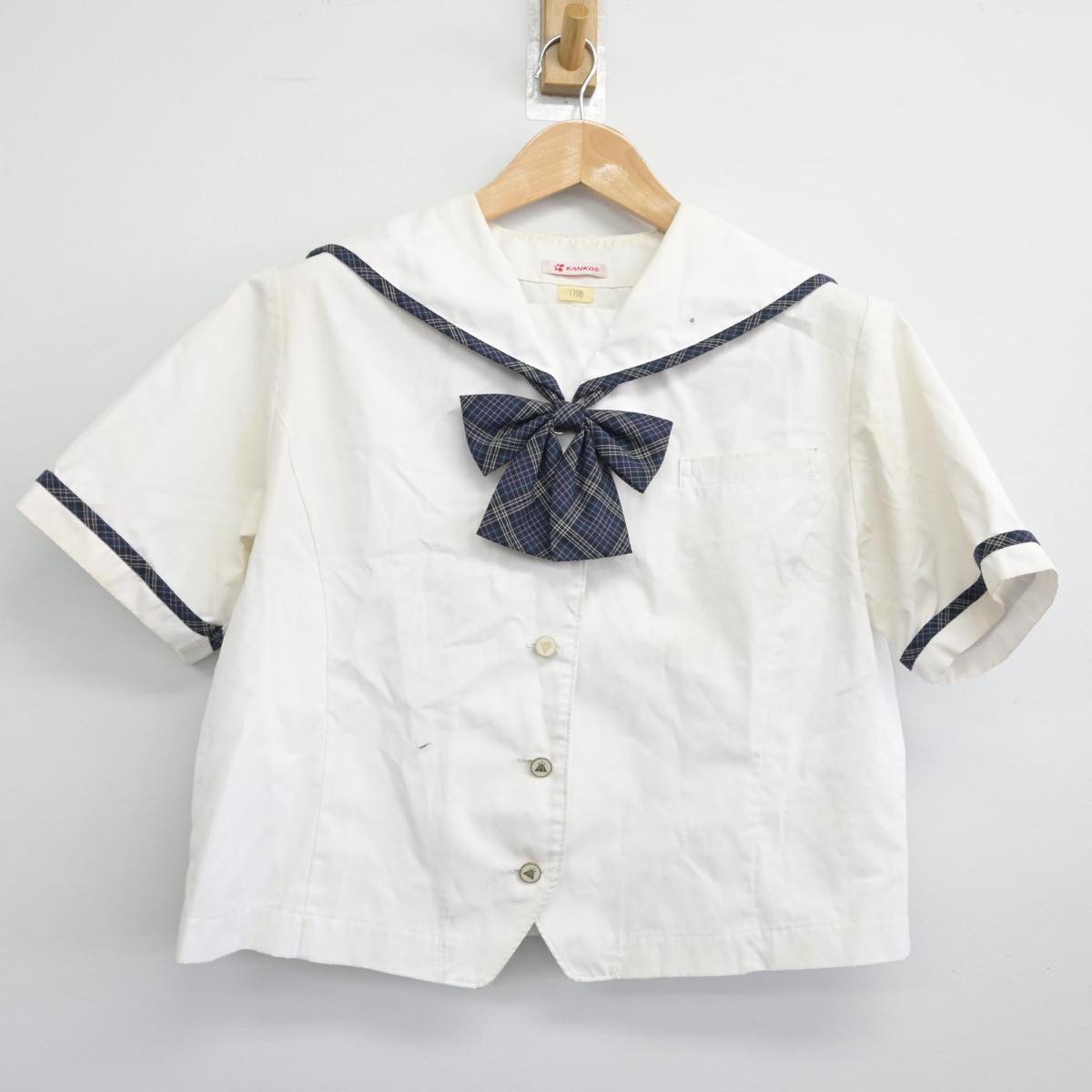 【中古】福岡県 学校法人八女学院高等学校 女子制服 3点（ブレザー・スカート）sf032525