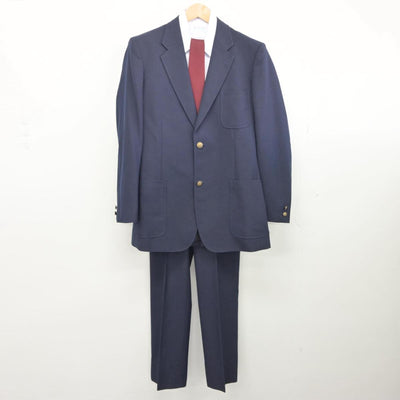 【中古】兵庫県 姫路飾西高等学校 男子制服 5点（ブレザー・シャツ・ズボン・ズボン）sf032529