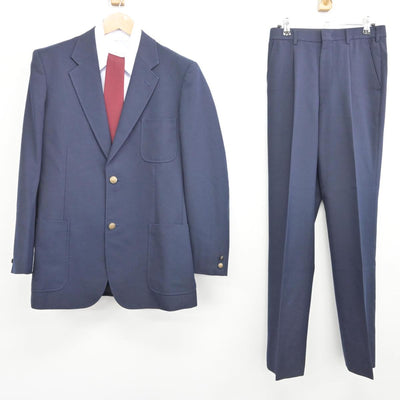 【中古】兵庫県 姫路飾西高等学校 男子制服 5点（ブレザー・シャツ・ズボン・ズボン）sf032529