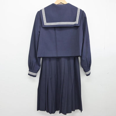 【中古】兵庫県 安室中学校 女子制服 3点（セーラー服・スカート）sf032532