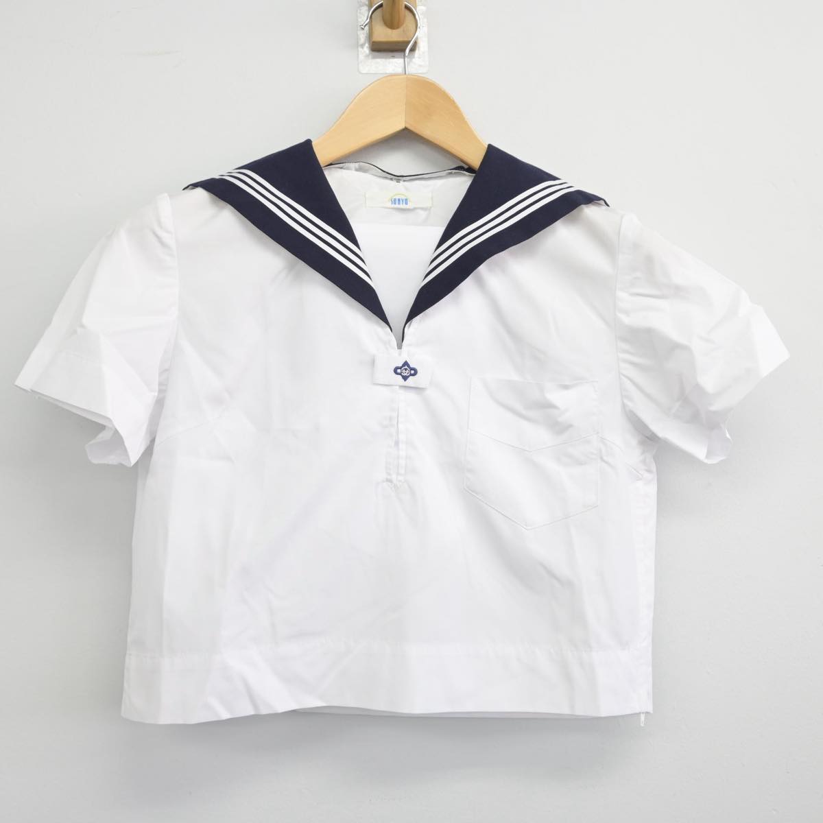 【中古】兵庫県 姫路市立安室中学校 女子制服 2点（セーラー服・セーラー服）sf032546