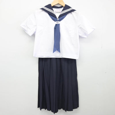 【中古】兵庫県 姫路市立安室中学校 女子制服 3点（セーラー服・スカート）sf032547