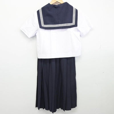 【中古】兵庫県 姫路市立安室中学校 女子制服 3点（セーラー服・スカート）sf032547