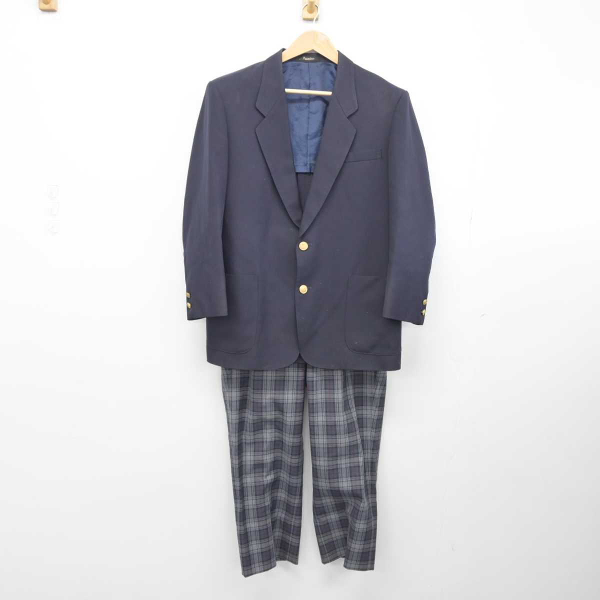 【中古】大阪府 狭山市立第三中学校 男子制服 3点（ブレザー・ズボン）sf032558