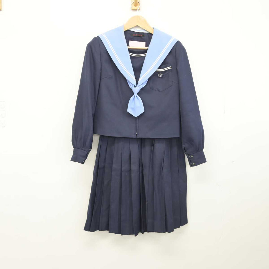 【中古】大阪府 泉陽高等学校 女子制服 4点（セーラー服・スカート）sf032560