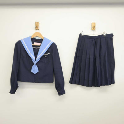 【中古】大阪府 泉陽高等学校 女子制服 4点（セーラー服・スカート）sf032560