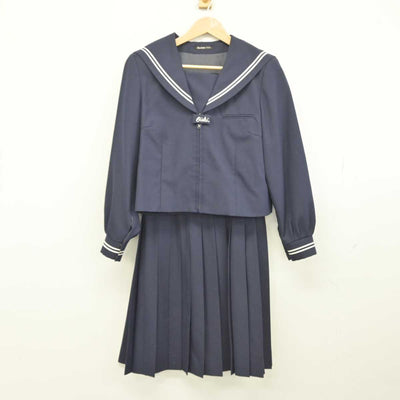 【中古】埼玉県 大石中学校 女子制服 2点（セーラー服・スカート）sf032569