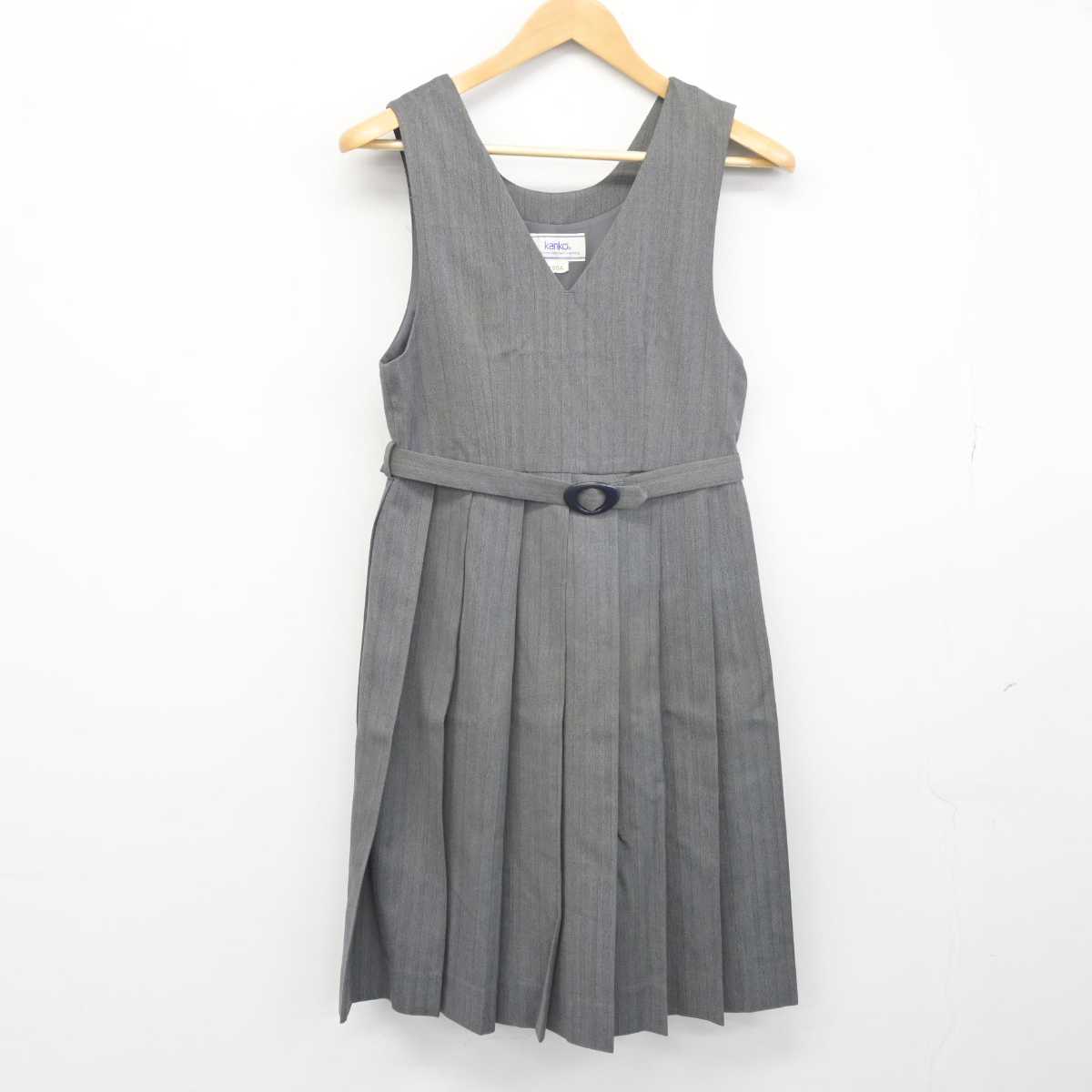 【中古】広島県 段原中学校 女子制服 1点（ジャンパースカート）sf032571