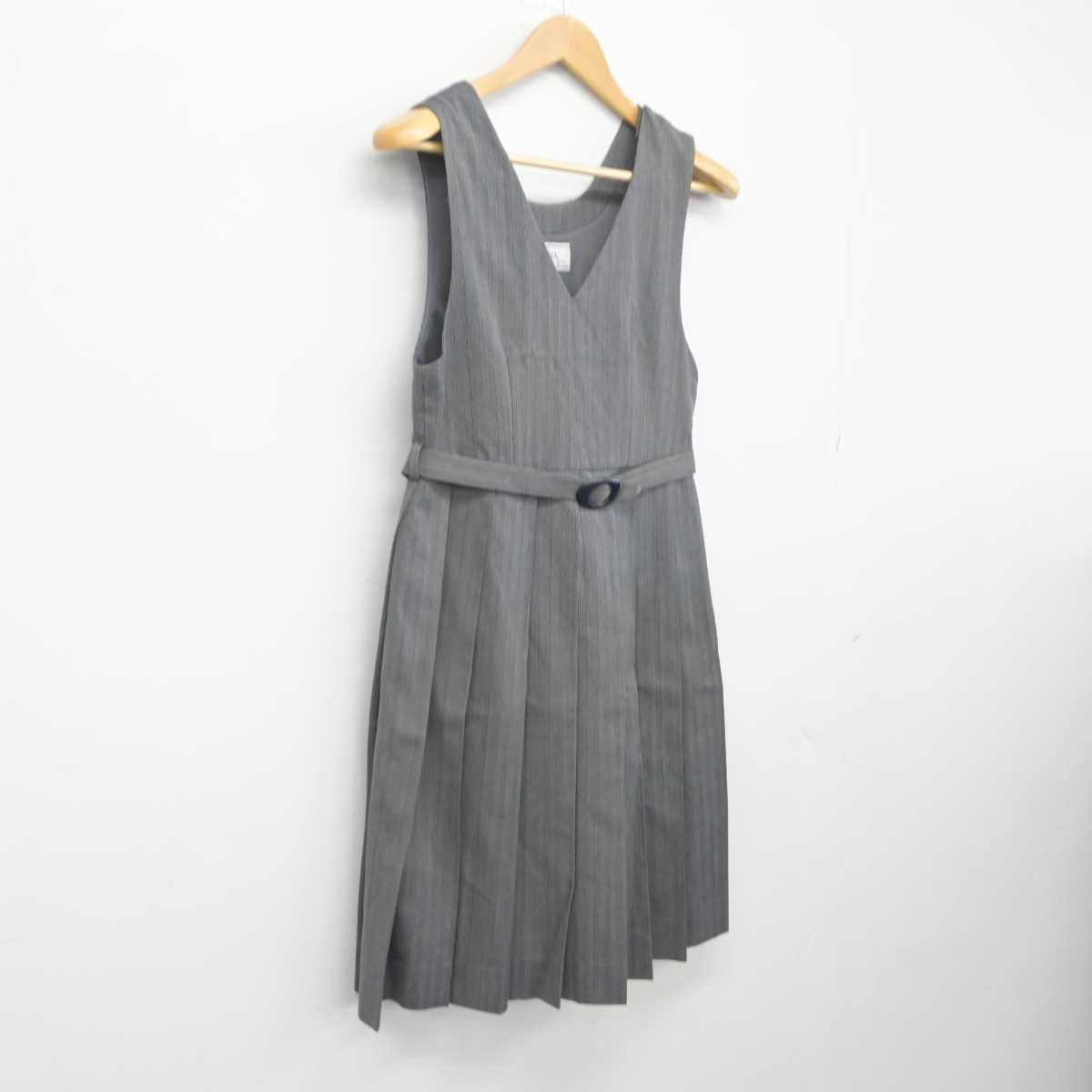 【中古】広島県 段原中学校 女子制服 1点（ジャンパースカート）sf032571