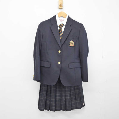 【中古】大阪府 門真なみはや高等学校 女子制服 4点（ブレザー・シャツ・スカート）sf032573