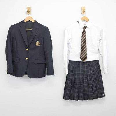 【中古】大阪府 門真なみはや高等学校 女子制服 4点（ブレザー・シャツ・スカート）sf032573