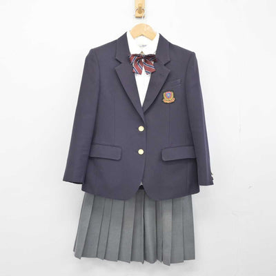 【中古】香川県 高松北高等学校 女子制服 4点（ブレザー・シャツ・スカート）sf032575