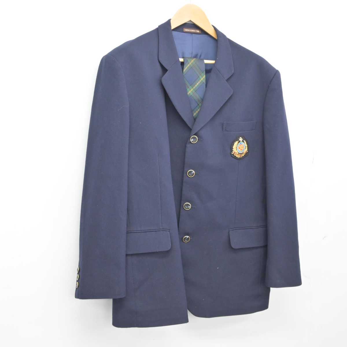 【中古】長崎県 長崎南山高等学校 男子制服 2点（ブレザー）sf032581