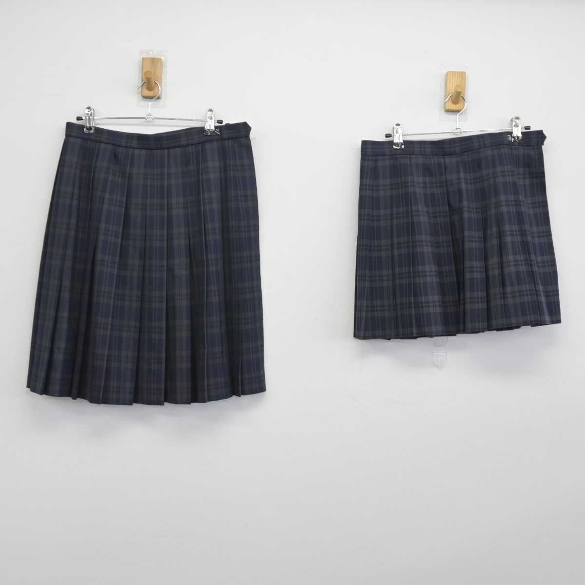 【中古】京都府 西乙訓高等学校 女子制服 3点（ブレザー・スカート・スカート）sf032588