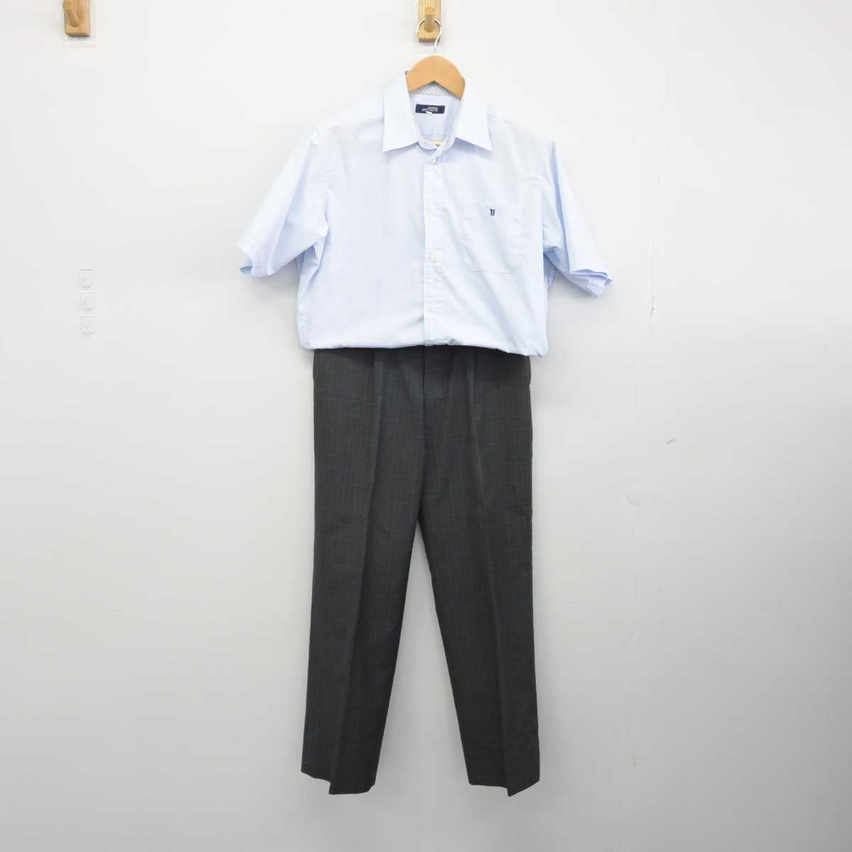 【中古】神奈川県 横浜学園高等学校 男子制服 2点（シャツ・ズボン）sf032600