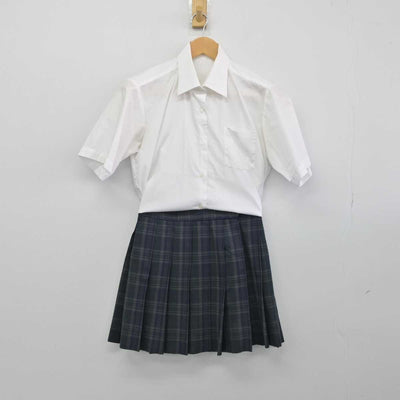 【中古】神奈川県 中山中学校 女子制服 2点（シャツ・スカート）sf032605