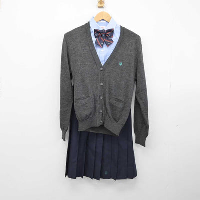 【中古】大阪府 大阪学芸高等学校附属中学校 女子制服 5点（ブレザー・シャツ・ニット・スカート）sf032606