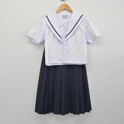 【中古】愛知県 春日井市立鷹来中学校 女子制服 2点（セーラー服・スカート）sf032620