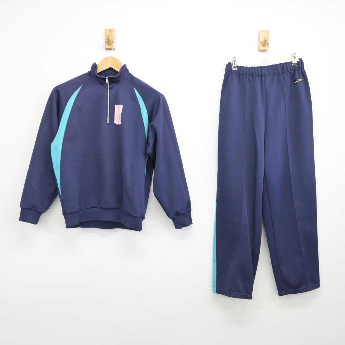 【中古】埼玉県 大宮東中学校 女子制服 2点（ジャージ 上・ジャージ 下）sf032627