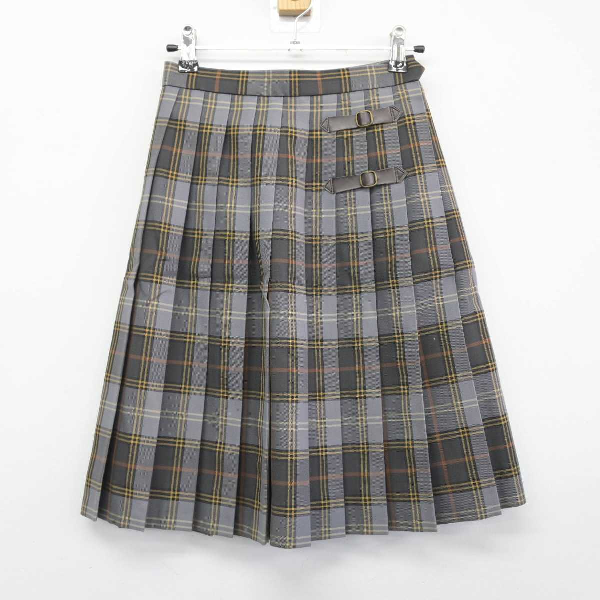 【中古】岐阜県 帝京大学可児高等学校中学校 女子制服 2点（スカート・スカート）sf032633