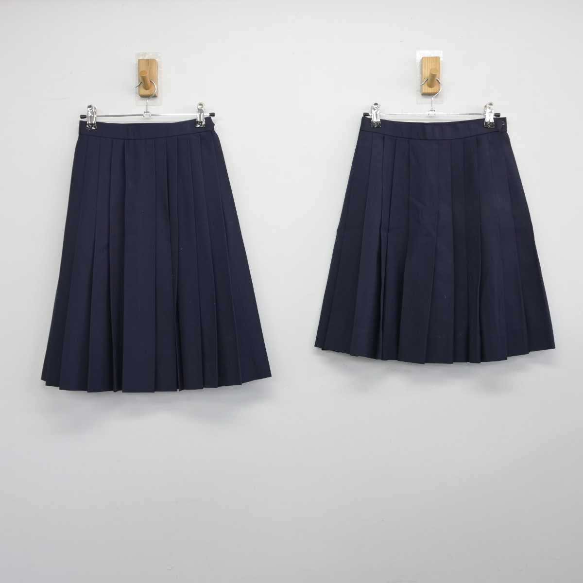 【中古】岐阜県 帝京大学可児高等学校中学校 女子制服 2点（スカート・スカート）sf032634