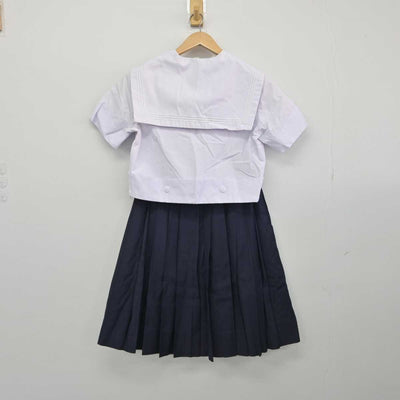 【中古】大阪府 樟蔭中学校・高等学校 女子制服 2点（セーラー服・スカート）sf032637