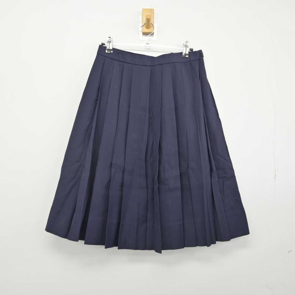 【中古】大阪府 樟蔭中学校・高等学校 女子制服 2点（セーラー服・スカート）sf032637