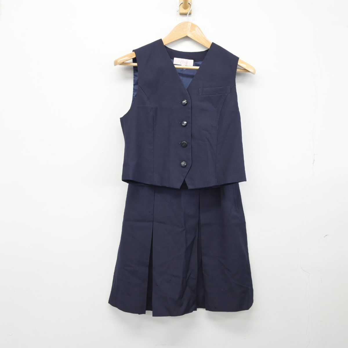 【中古】愛知県 時習館高等学校 女子制服 3点（ブレザー・ベスト・スカート）sf032638