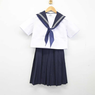 【中古】愛知県 二川中学校 女子制服 3点（セーラー服・スカート）sf032641