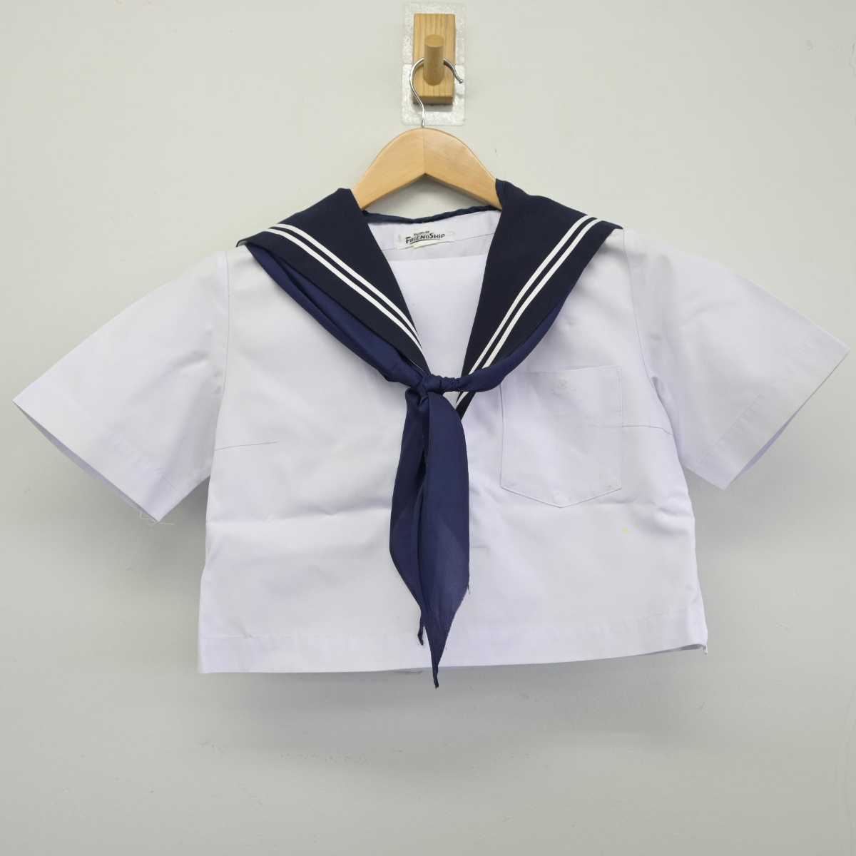 【中古】愛知県 二川中学校 女子制服 3点（セーラー服・スカート）sf032641