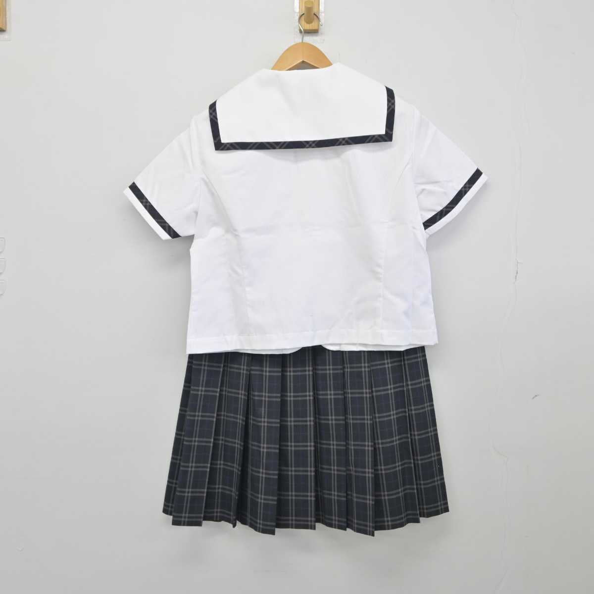 【中古】愛知県 星城高等学校 女子制服 4点（セーラー服・スカート）sf032650