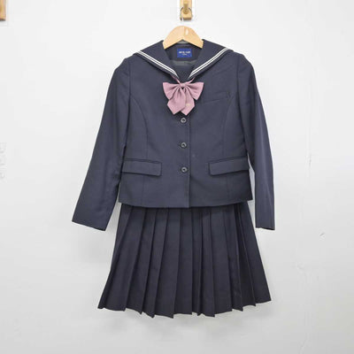 【中古】愛知県 桜花学園高等学校 女子制服 3点（セーラー服・スカート）sf032669