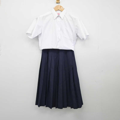 【中古】岐阜県 大垣市立北中学校 女子制服 2点（シャツ・スカート）sf032673