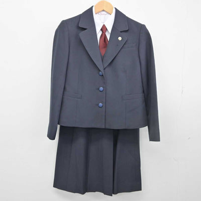 【中古】熊本県 熊本北高等学校 女子制服 5点（ブレザー・ベスト・シャツ・スカート）sf032703