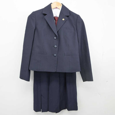 【中古】熊本県 熊本北高等学校 女子制服 6点（ブレザー・シャツ・ベスト・スカート）sf032705