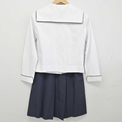 【中古】熊本県 熊本北高等学校 女子制服 2点（セーラー服・スカート）sf032706