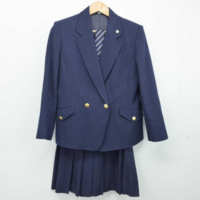 【中古】広島県 安田女子中学高等学校 女子制服 5点（ブレザー・ベスト・ズボン）sf032718