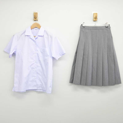 【中古】三重県 菰野中学校 女子制服 2点（シャツ・スカート）sf032721