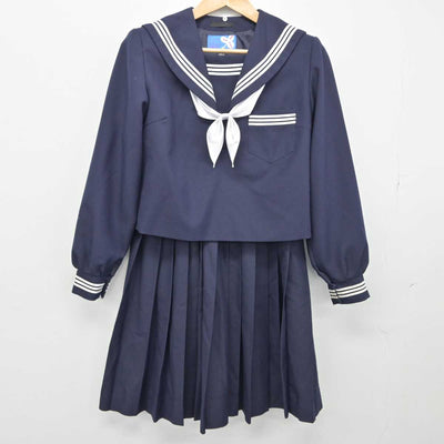 【中古】岐阜県 真正中学校 女子制服 3点（セーラー服・スカート）sf032727