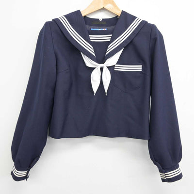 【中古】岐阜県 真正中学校 女子制服 3点（セーラー服・スカート）sf032727