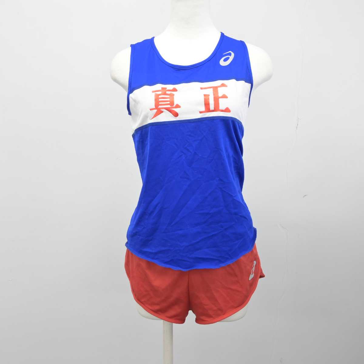 【中古】岐阜県 本巣市立真正中学校/陸上部 女子制服 2点（部活ユニフォーム 上・部活ユニフォーム 下）sf032731