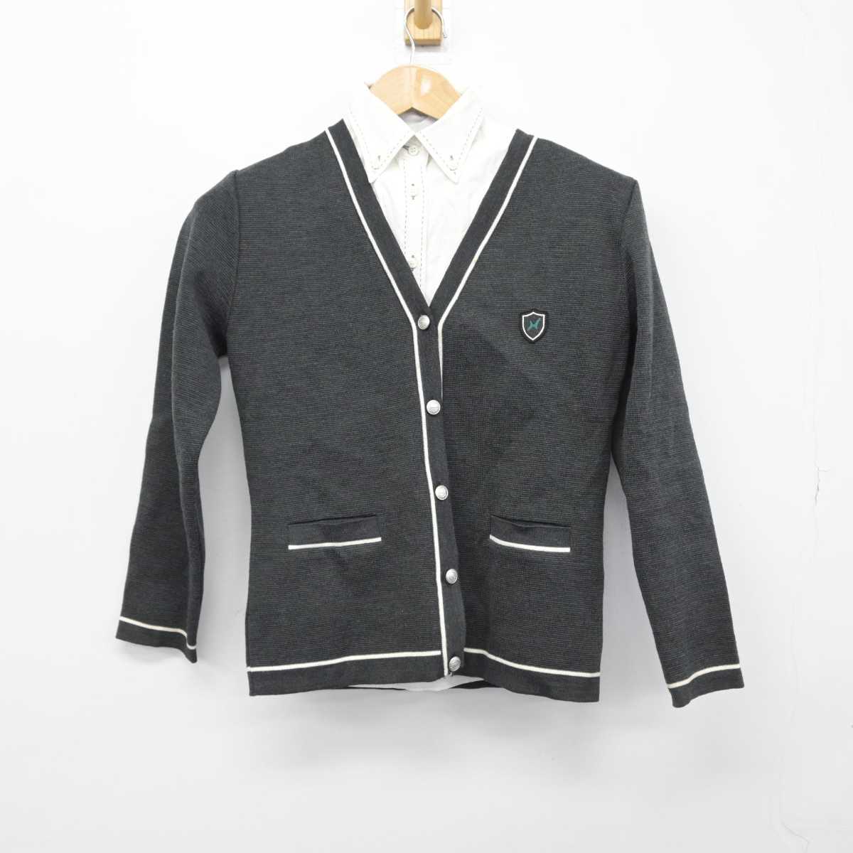 【中古】東京都 八王子学園八王子高等学校 女子制服 2点（ニット・シャツ）sf032734