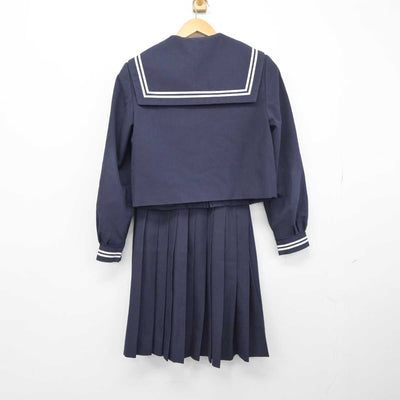 【中古】山口県 防府市立国府中学校 女子制服 3点（セーラー服・スカート）sf032739