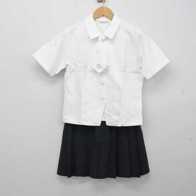 【中古】愛知県 聖カピタニオ女子高等学校 女子制服 2点（シャツ・スカート）sf032746