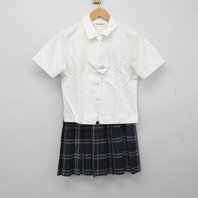 【中古】愛知県 聖カピタニオ女子高等学校 女子制服 2点（シャツ・スカート）sf032747