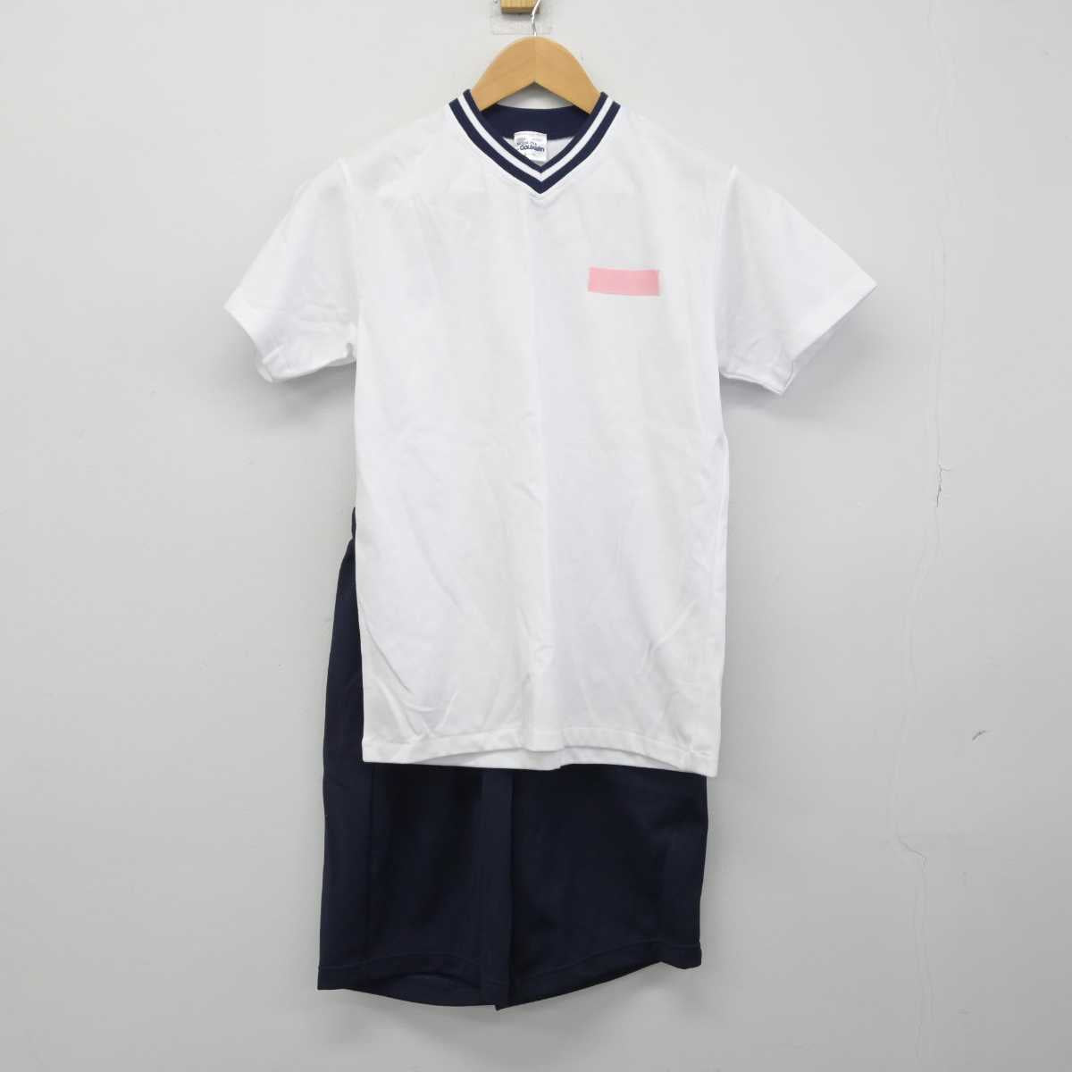 【中古】愛知県 聖カピタニオ女子高等学校 女子制服 2点（体操服 上・体操服 下）sf032749